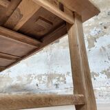 Solid oak farm table