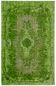 Overdyed Wool Vintage Handmade Carved Rug 180 cm x 288 cm