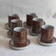 Vintage stoneware coffee mugs