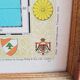 Taride world map of 1970 framed world map
