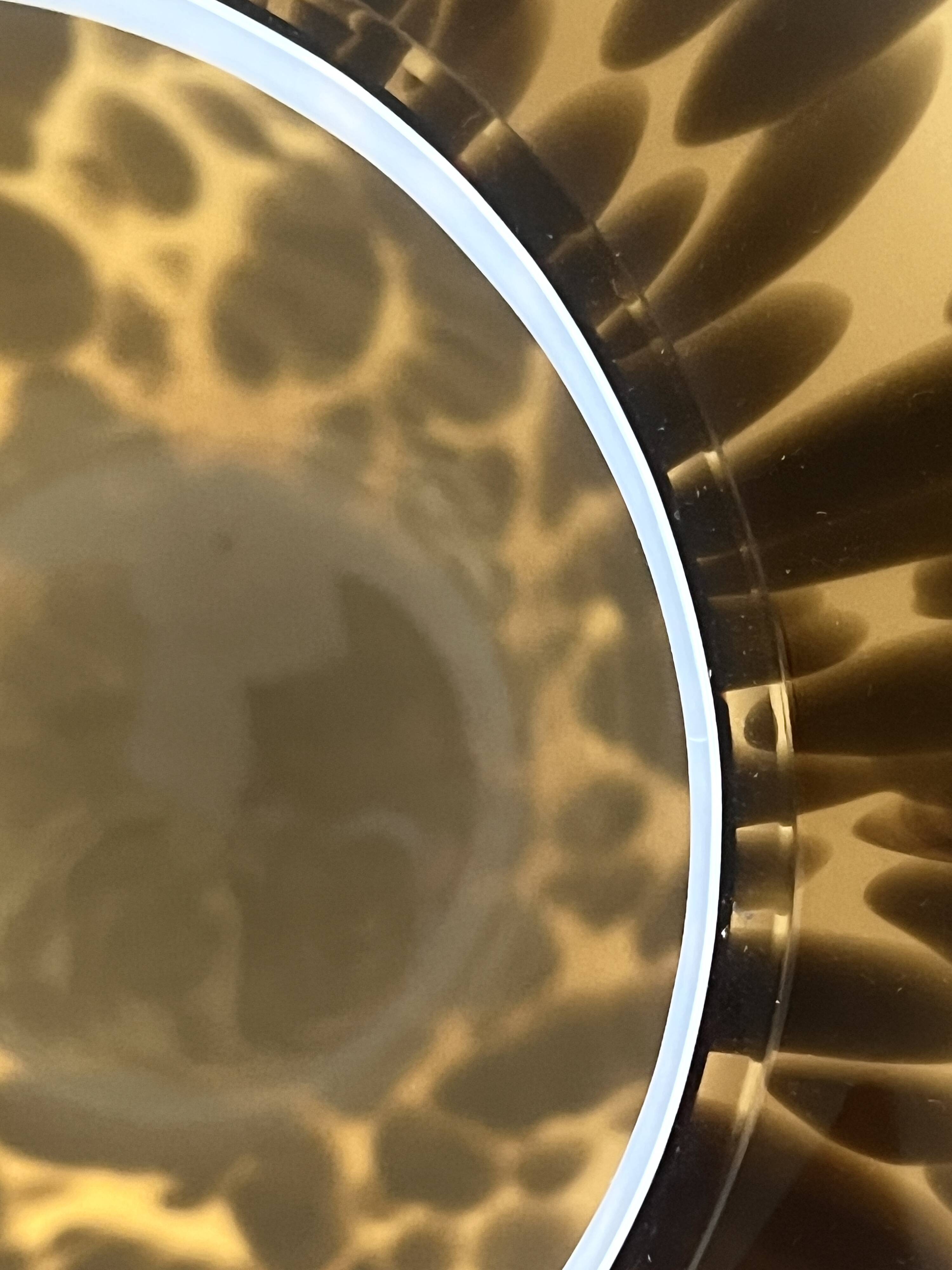 Large Hutschenreuther vase signed, blown glass in tortoiseshell style like Murano.