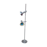 Floor lamp 2 spots chrome dating 60-70 years
