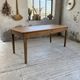 Cherry farmhouse table with spindle legs, 1950s