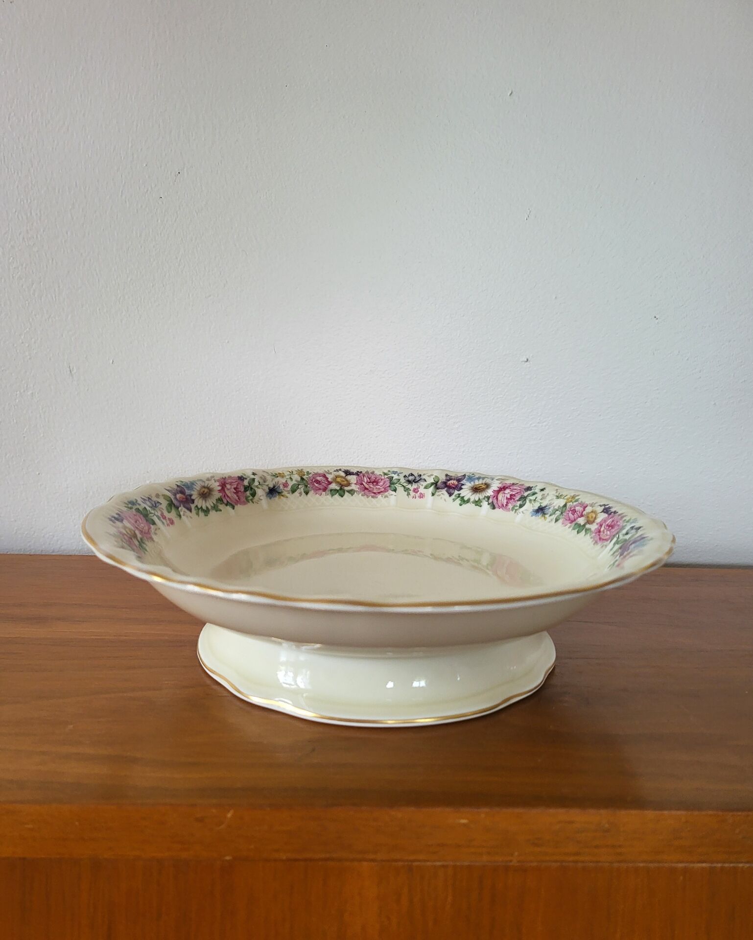 Limoges Bernardaud Coupe à fruit Compotier en porcelaine