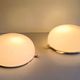 Plafonniers ou appliques globe opaline XL - mid.XXeme