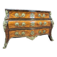 Commode tombeau En Marqueterie D’époque Régence Louis XV XVIII Eme Siècle