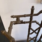Bamboo imitation umbrella stand in enamelled cast iron circa 1930