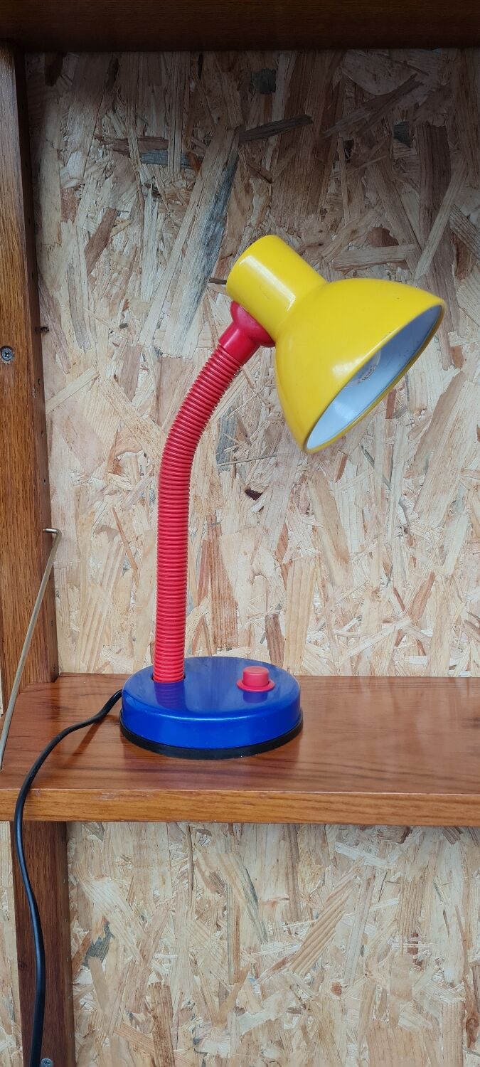 Primary color desk lamp 1980