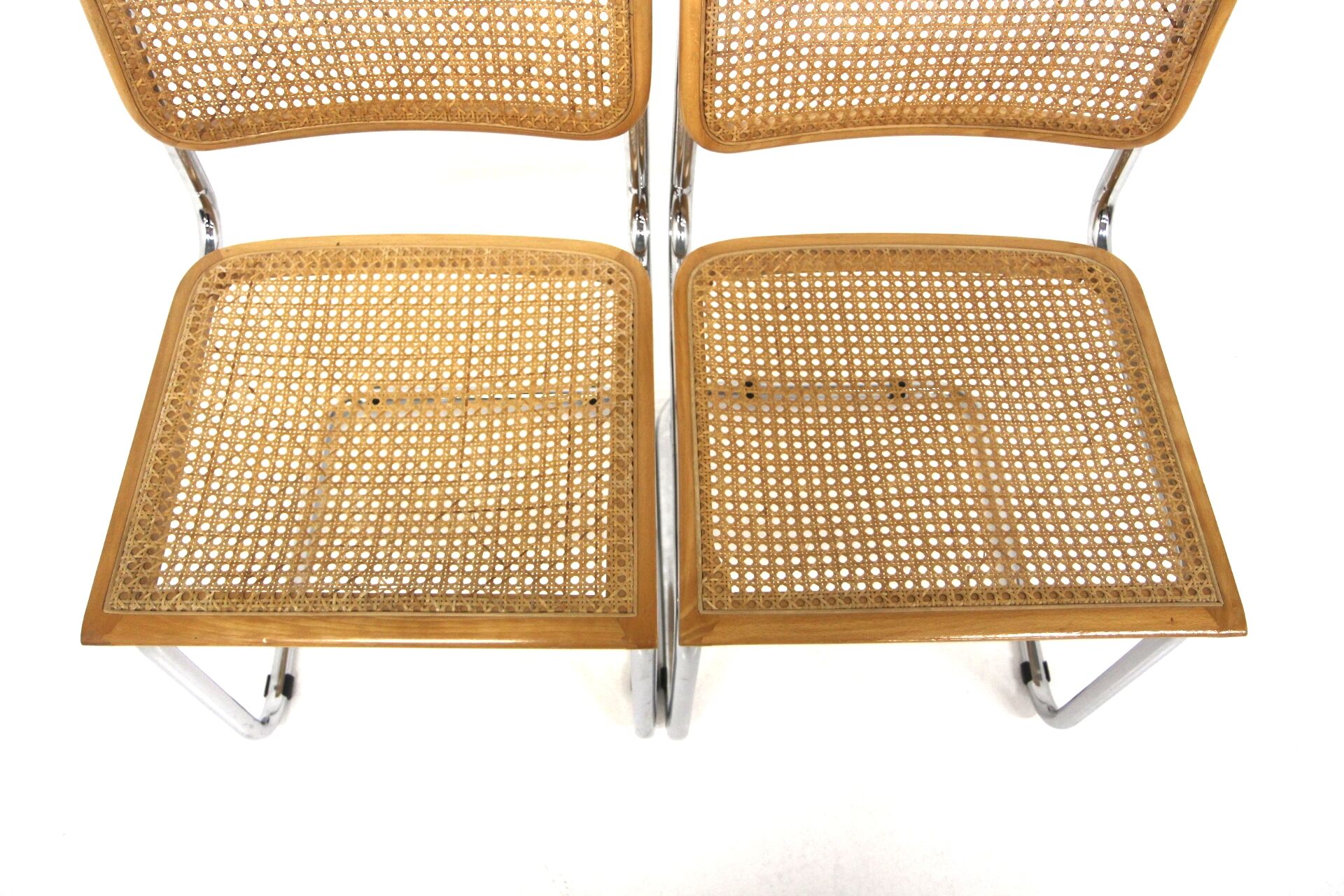 Set de 2 chaises "B32", Marcel Breuer, Italie, 1990