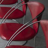 Set of 4 dining chairs 'Linda' by Arrben, Italian design, 1980s