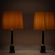 pair Large Colum Table lamps by Loevsky & Loevsky USA 1970s