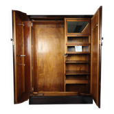 Armoire compacte pour homme en chêne Art Déco anglais