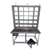 Office, Postal Sorting Desk, Industrial Trade Furniture from the 70s