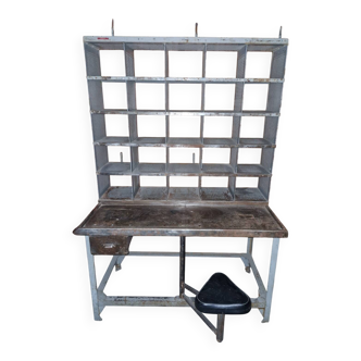 Bureau, Tri Postal Meuble de Métier industriel 70's