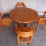 Table and chairs Denmark 1980s