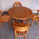 Table and chairs Denmark 1980s