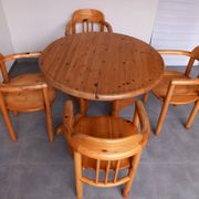 Table and chairs Denmark 1980s