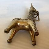 Zoomorphic brass ring ring