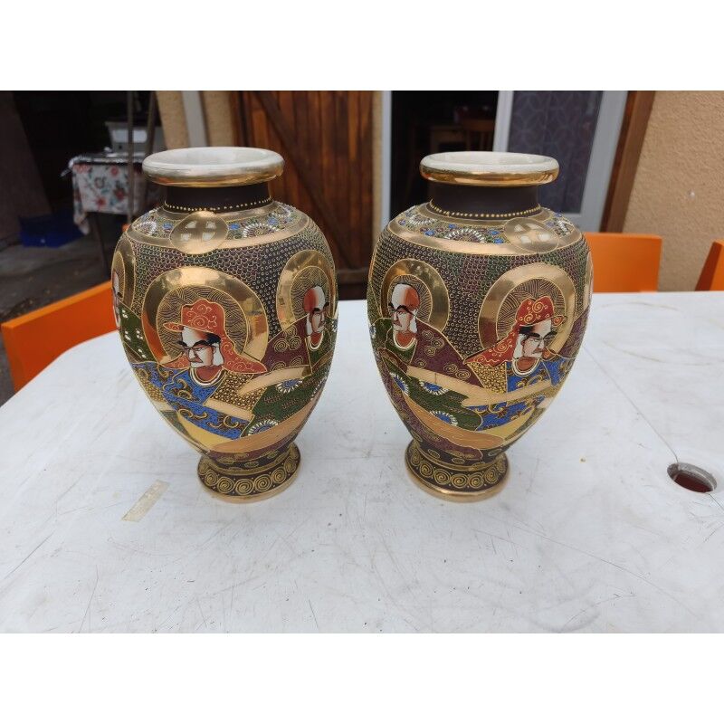 Pair of Japanese vases