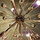 Chrome metal Sputnik chandelier, Space Age design, 1960.