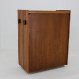 Teak folding bar by Johannes Andersen, Denmark 1960