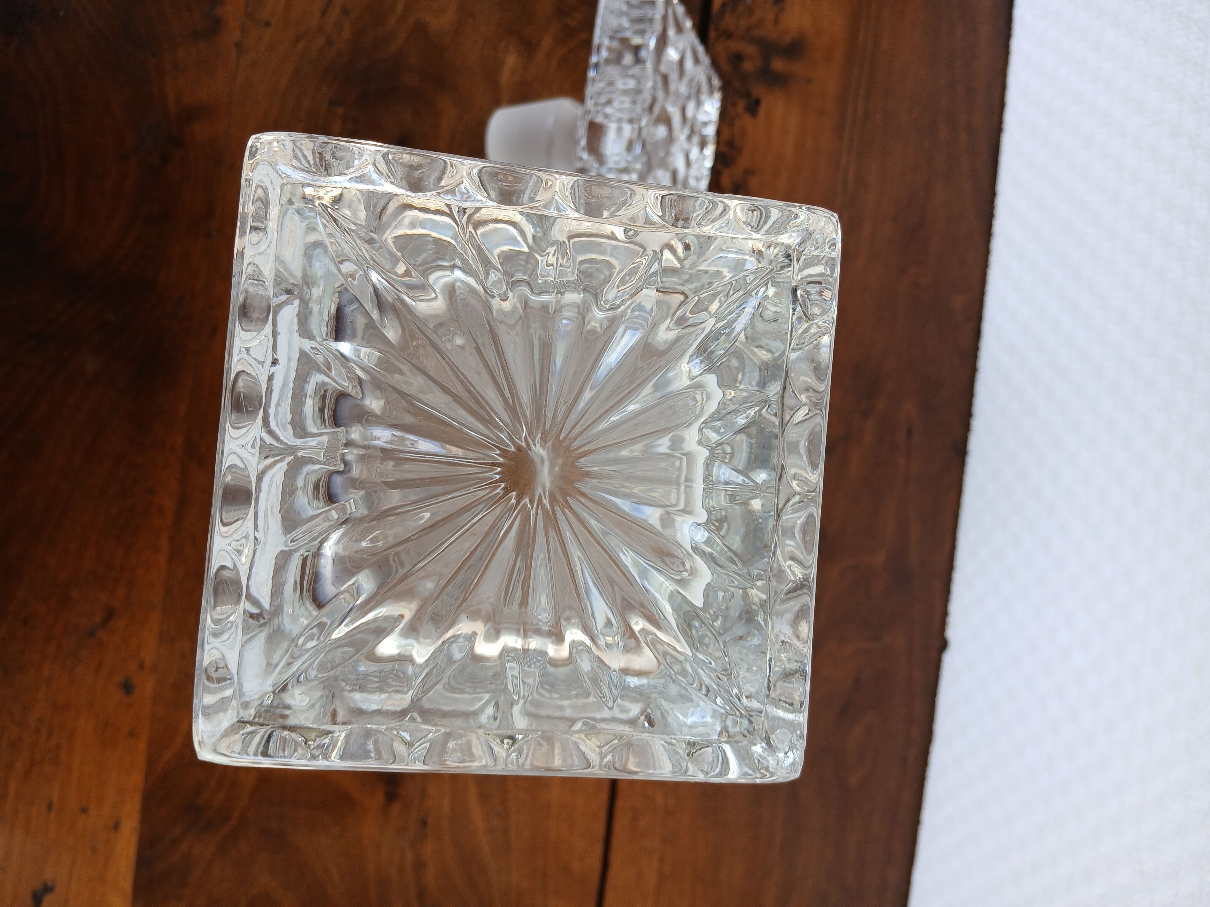 Luxurious vintage carafe in Bohemian crystal