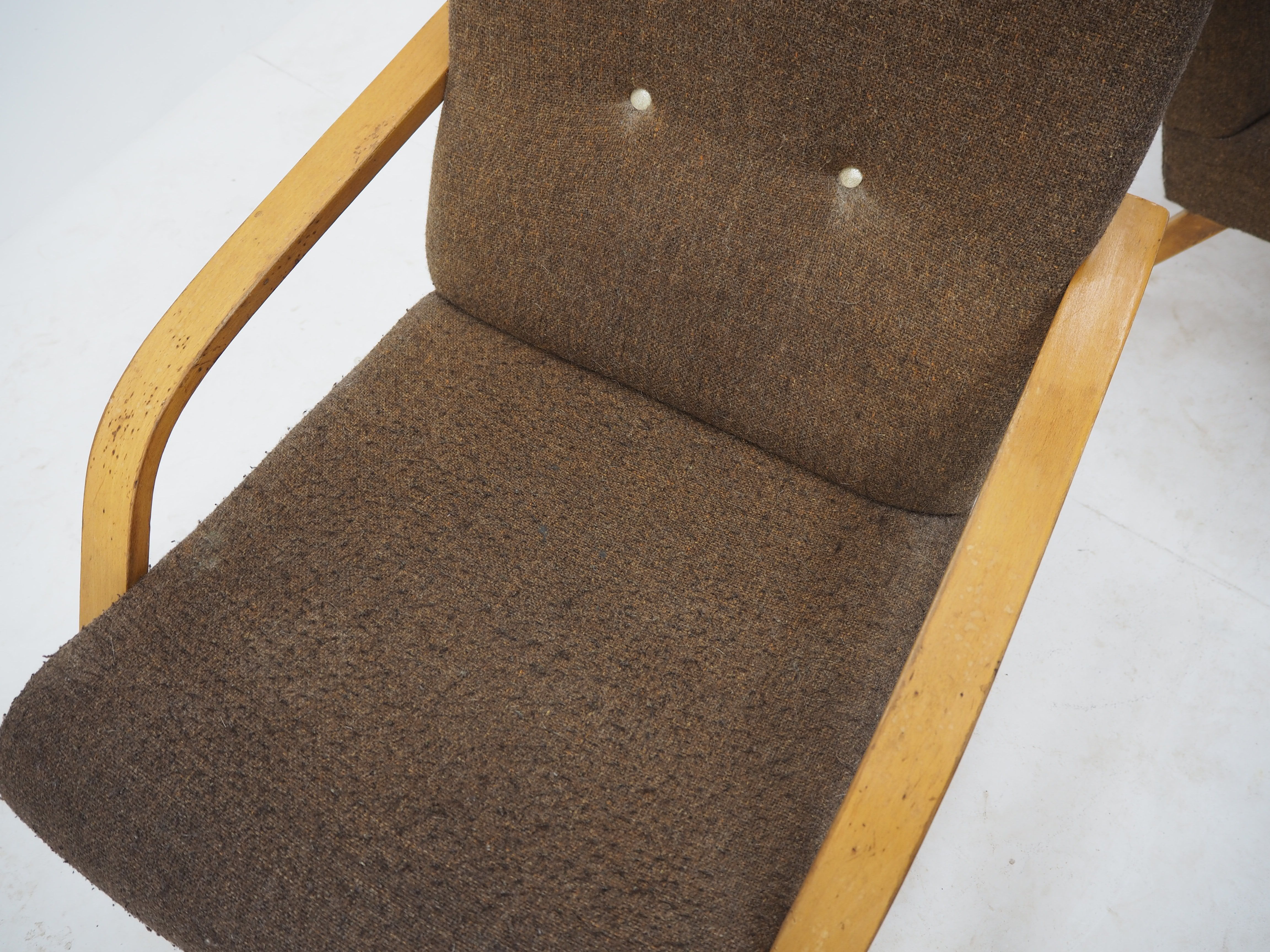 Pair of armchairs, Czechoslovakia, 1960