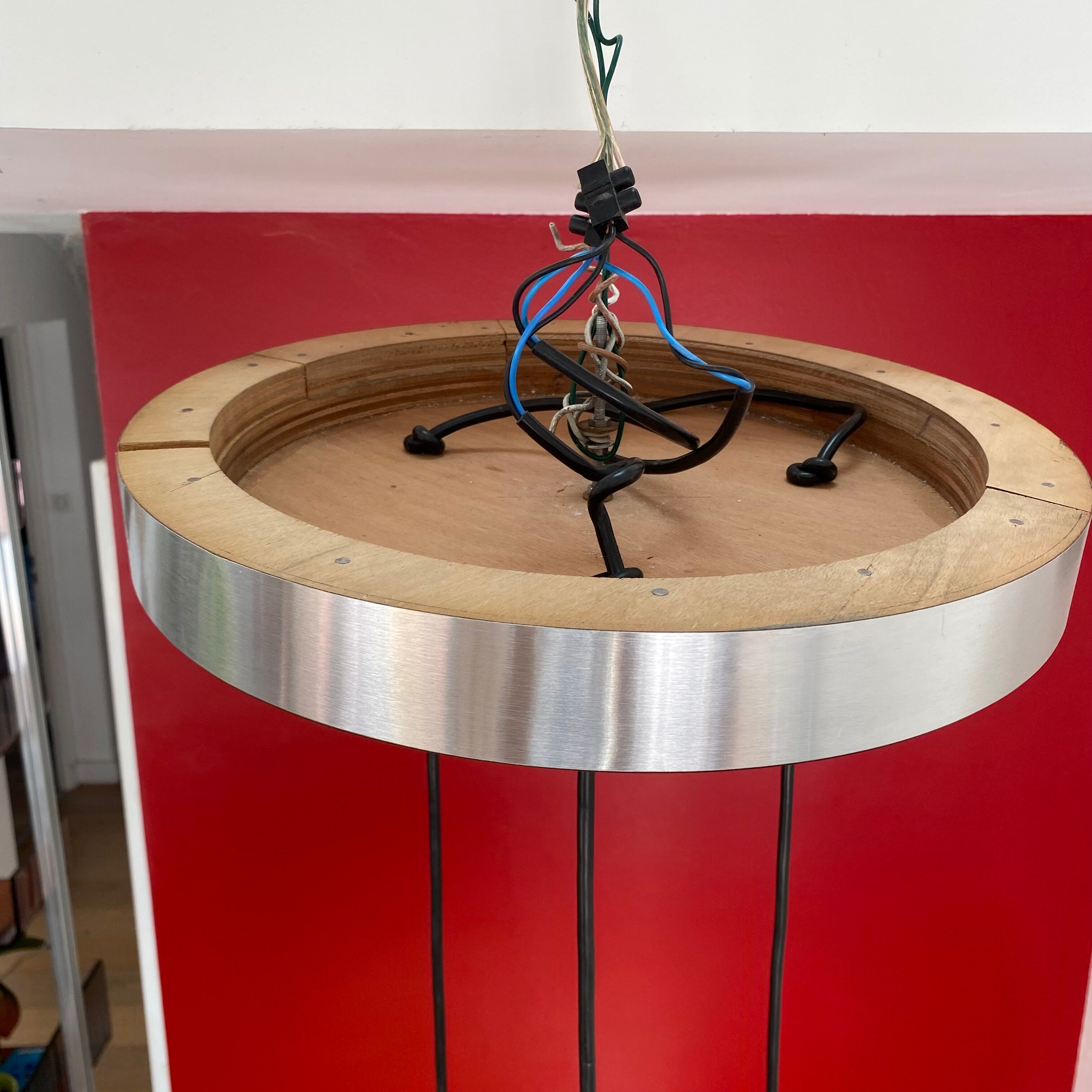 Suspension cascade 3 lights of Raak. Holland 1960