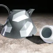 Rörstrand 'Atlantis' teapot by Rolf Sinnemark – Memphis style, 1984