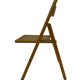 Set of four vintage folding chairs with webbing and wood 1970s