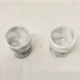 Egg cups in marble