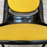 6 back chairs Emilio Ambasz & Giancarlo Peretti, yellow armchair