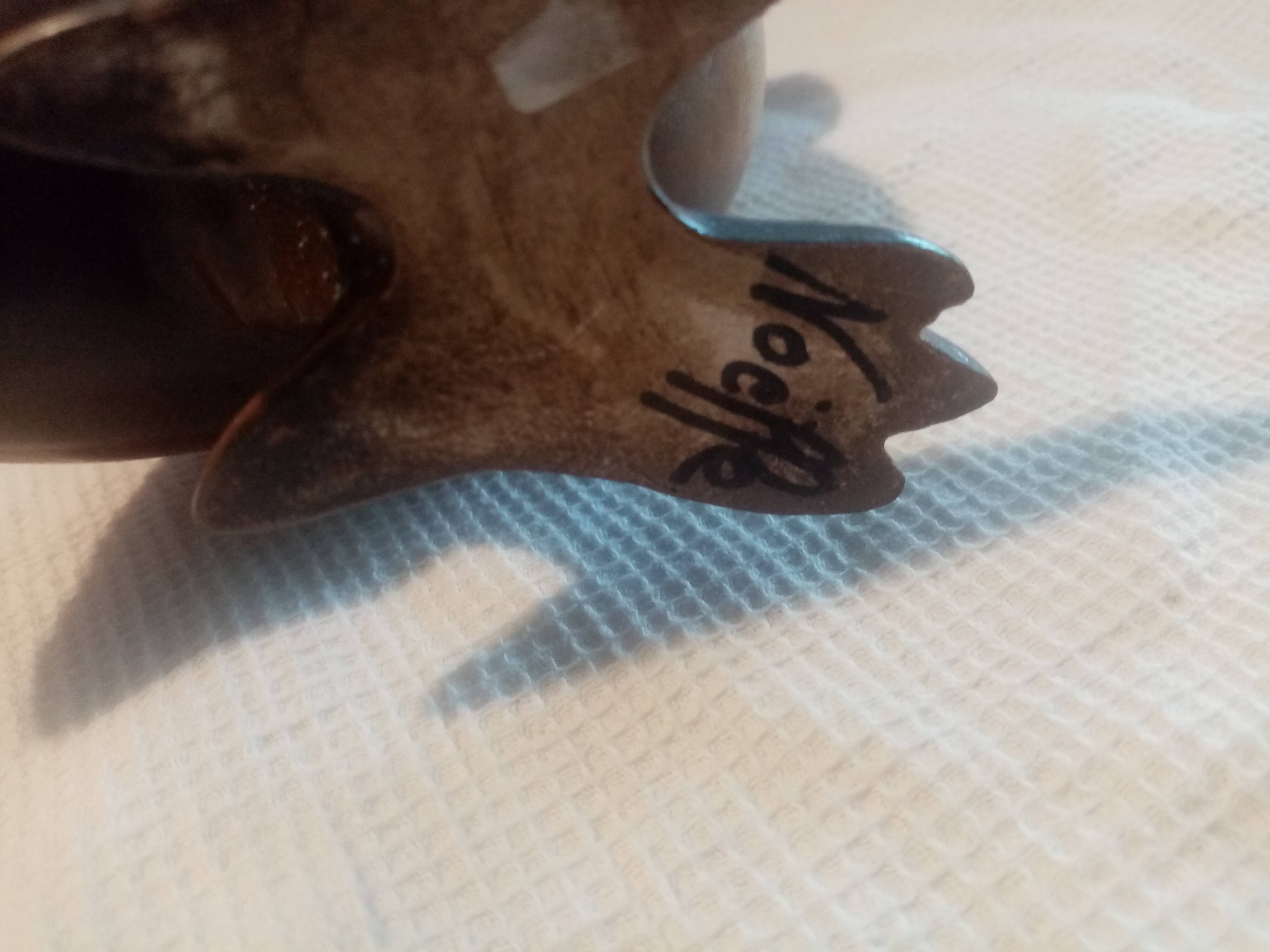 Beautiful ceramic owl from the 70s signed noelle