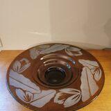 Coupe en verre art déco signée N Collet France