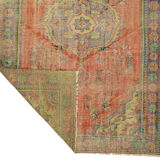 Anatolian handmade vintage rug 255 cm x 164 cm