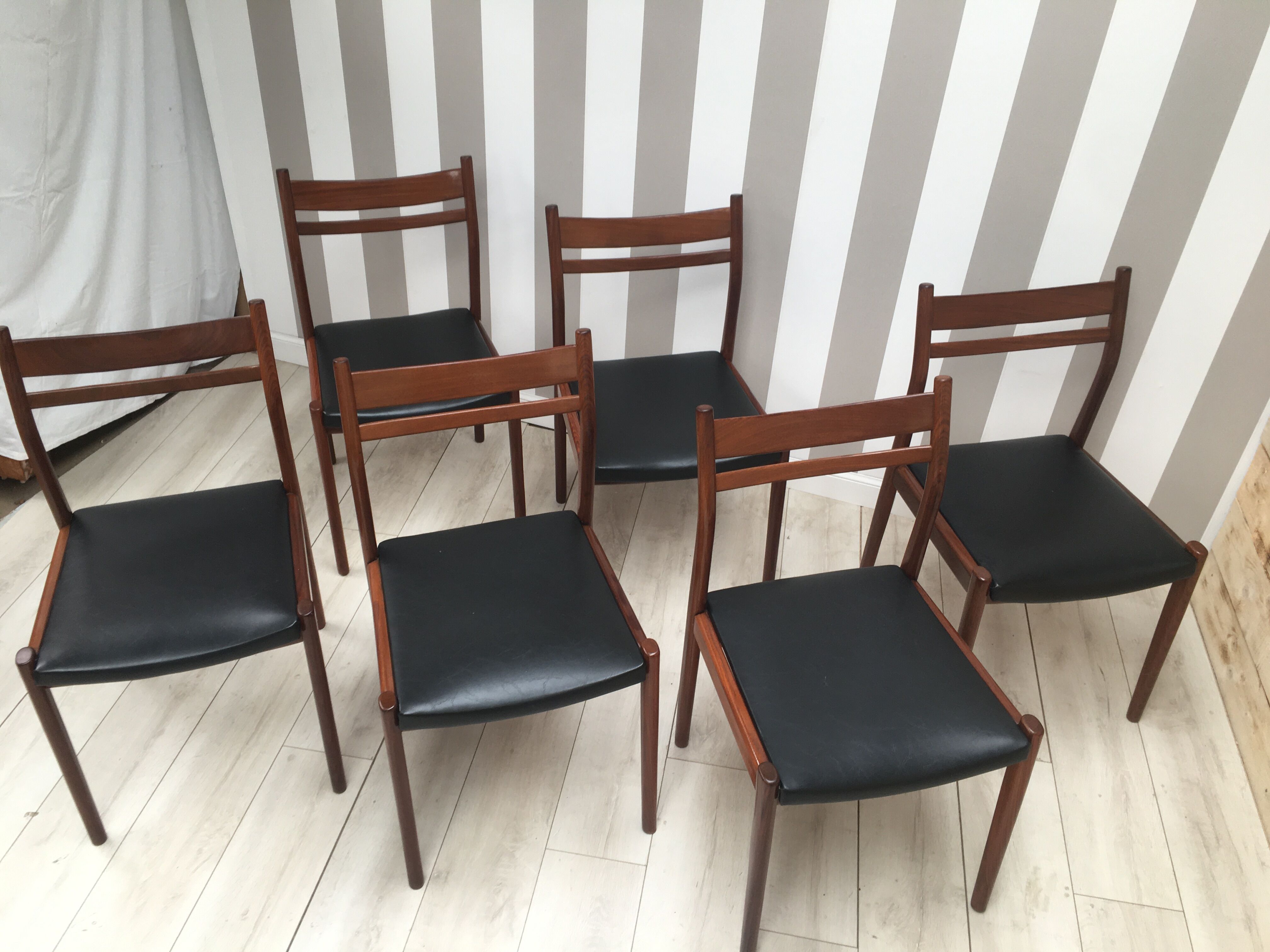 Lot of 6 chairs gessef 60 years