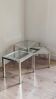 Trio de tables gigognes laiton entièrement restaurées