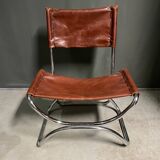 1960's tubular framed armchair