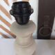 Pair of off-white patinated lamp bases