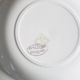 Set of 6 hollow plates of Salins, Poppy pattern, opaceline, vintage