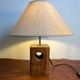 Solid wood table lamp