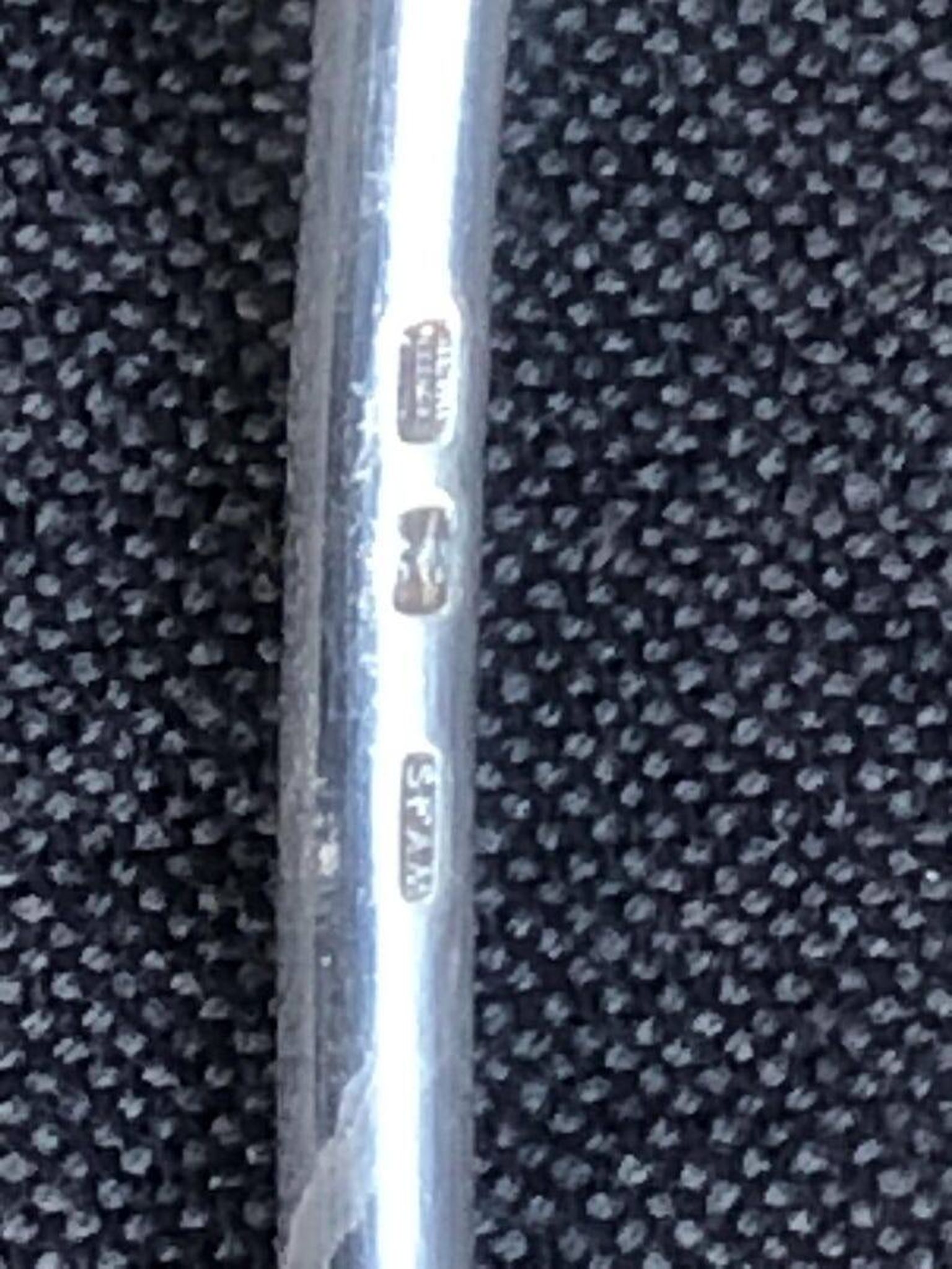 A fine silver-plated Art Nouveau sauce spoon/punch ladle, made by S.F.A.M.,