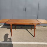Table en teck avec rallonges par Johannes Andersen