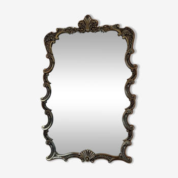 Grand miroir bronze massif