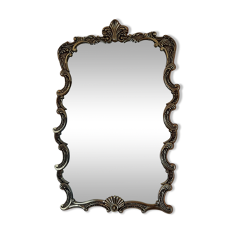 Grand miroir bronze massif