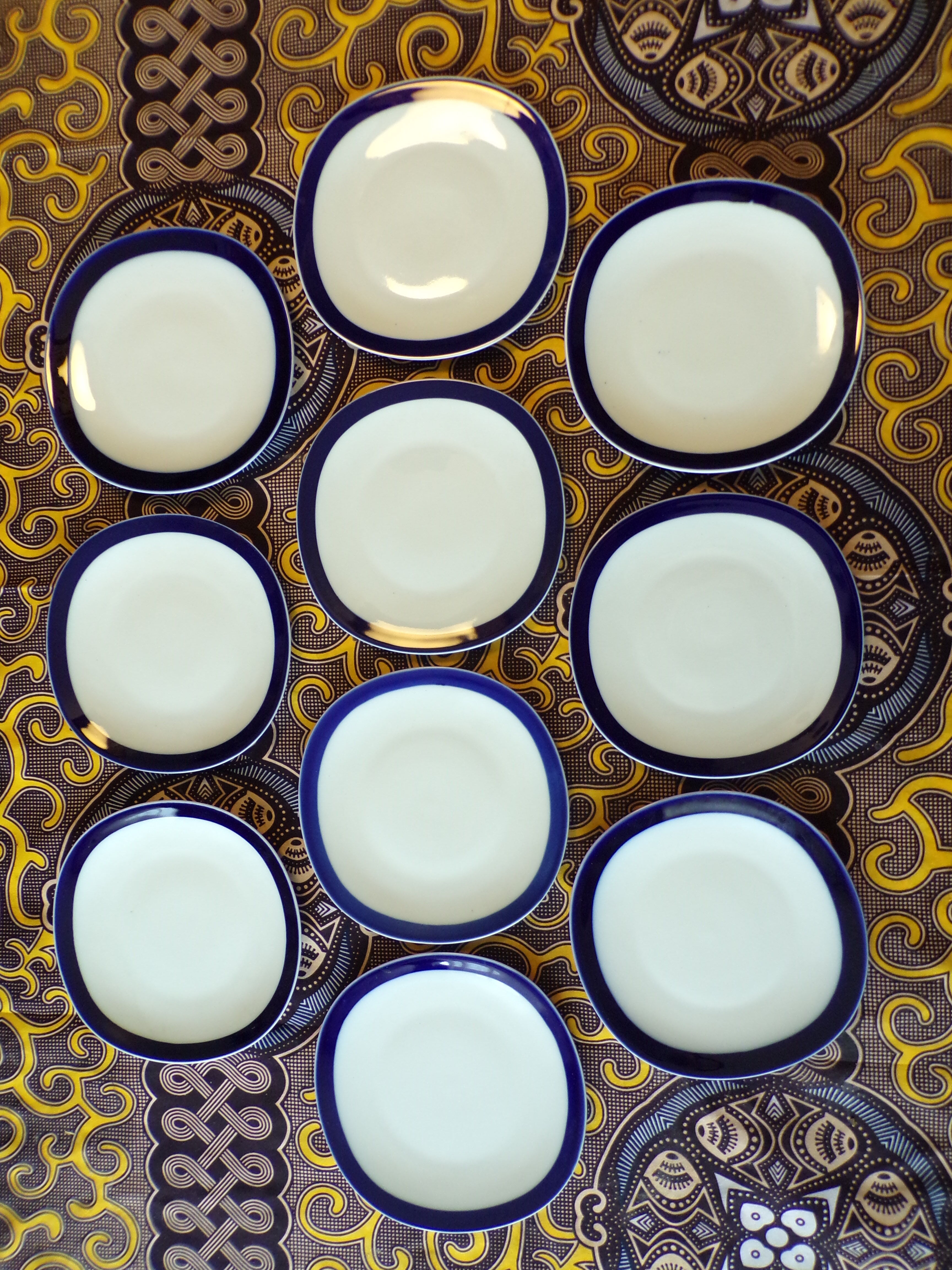 Set 10 dessert plates Limoges Raynaud & Co vintage