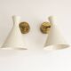 Pair of Italian design wall lights from the 1950s.