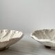 Fluted cracked terracotta dishes - fluted wall plates