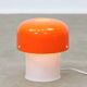Rare Orange Mushroom Table Lamp by Luigi Massoni for Guzzini, 1970s