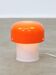 Rare Orange Mushroom Table Lamp by Luigi Massoni for Guzzini, 1970s
